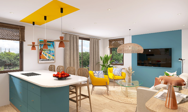 Rénovation complète d'un appartement au style Méditerranéen à Carqueiranne