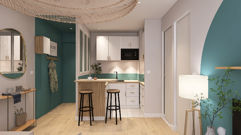 Rénovation totale et agencement d'un appartement à Bormes-les-Mimosas