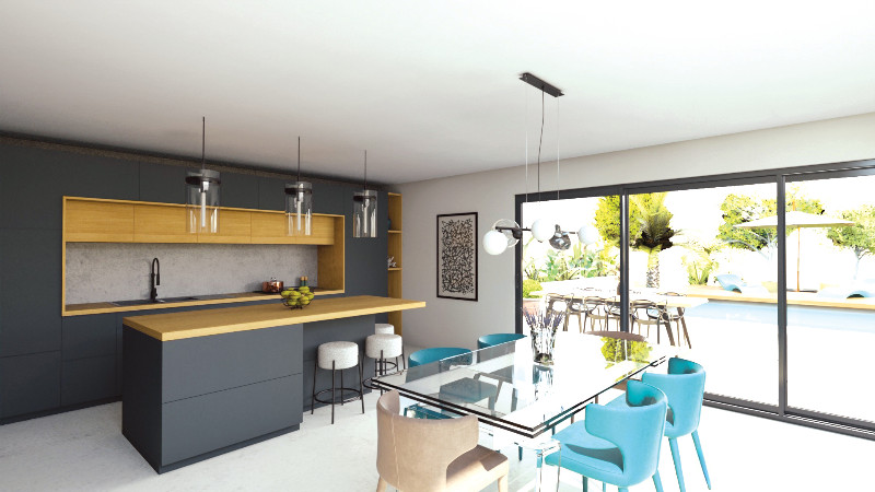 Rénovation globale et extension d’une maison à Carqueiranne
