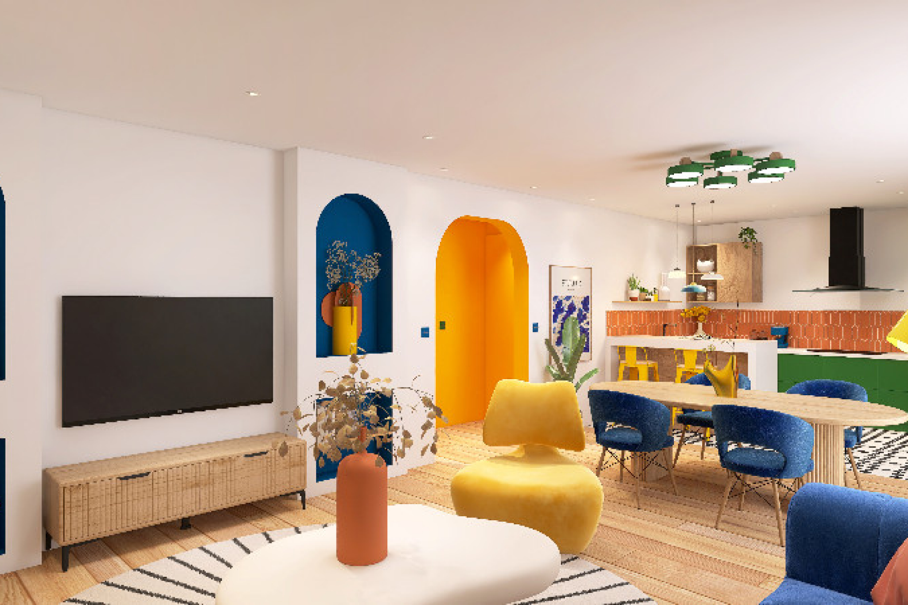 Agencement et décoration d'une maison destinée à la location à La Farlède