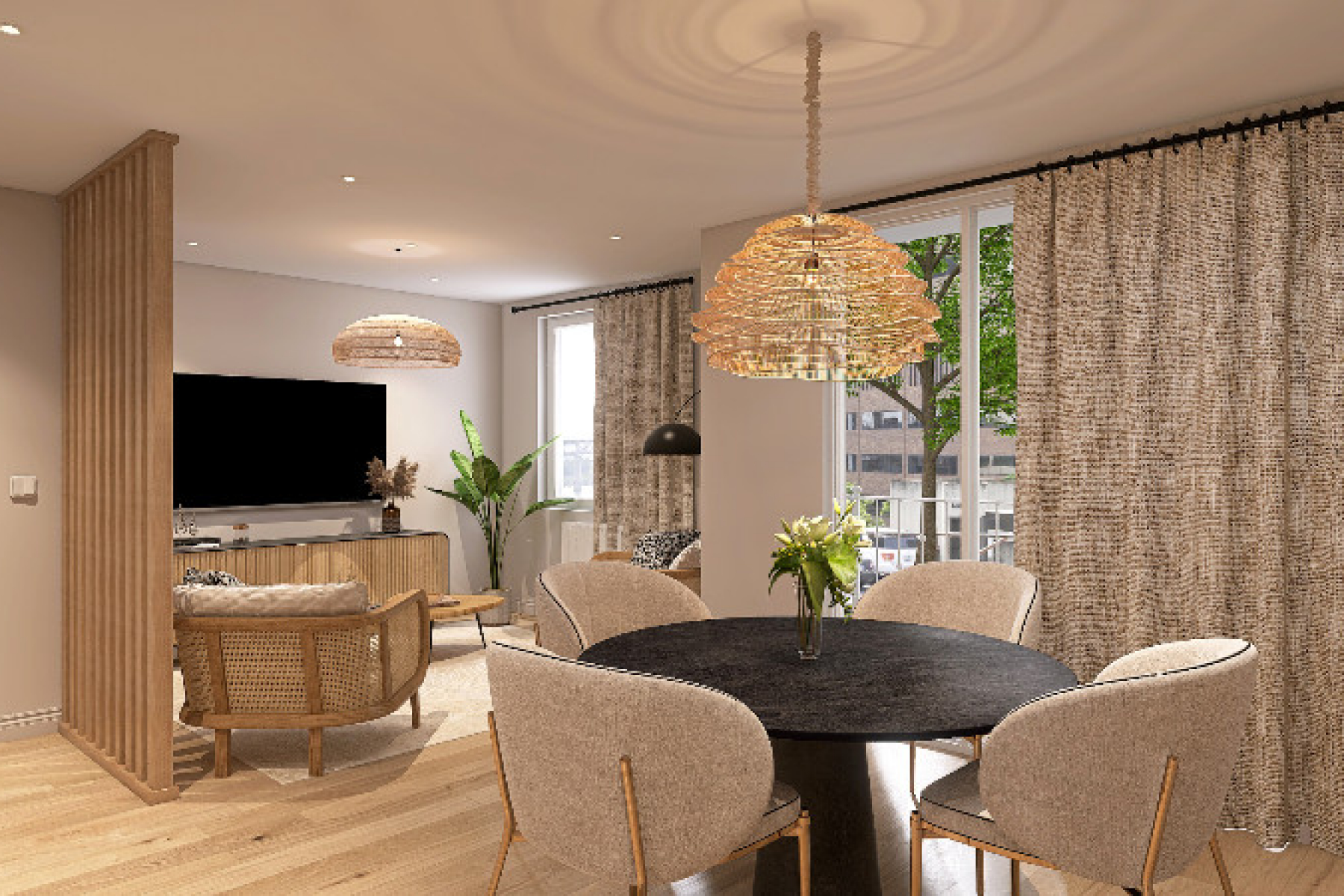 Projections 3D pour un appartement à la vente dans le centre ville de Hyères